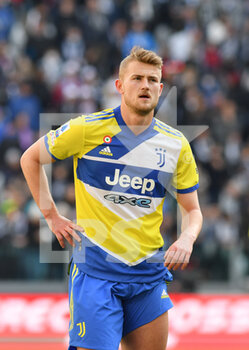 2022-03-20 - Matthijs De Ligt of Juventus FC in action during the Serie A 2021/22 match between Juventus FC and US Salernitana at Allianz Stadium on March 20, 2022 in Turin, Italy-Photo ReporterTorino - JUVENTUS FC VS US SALERNITANA - ITALIAN SERIE A - SOCCER