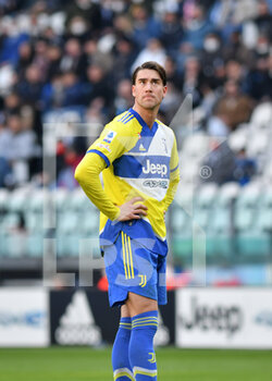 2022-03-20 - Dusan Vlahovic of Juventus FC in action during the Serie A 2021/22 match between Juventus FC and US Salernitana at Allianz Stadium on March 20, 2022 in Turin, Italy-Photo ReporterTorino - JUVENTUS FC VS US SALERNITANA - ITALIAN SERIE A - SOCCER