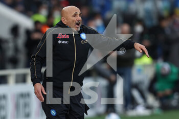 2022-04-03 - Luciano Spalletti (SSC Napoli) gestures - ATALANTA BC VS SSC NAPOLI - ITALIAN SERIE A - SOCCER