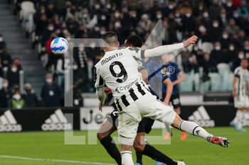 2022-04-03 - Alvaro Morata (Juventus FC) dangerous action - JUVENTUS FC VS INTER - FC INTERNAZIONALE - ITALIAN SERIE A - SOCCER