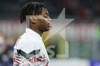 2022-04-04 - Rafael Leao of AC Milan during the Serie A 2021/22 football match between AC Milan and Bologna FC at Giuseppe Meazza Stadium, Milan, Italy on April 04, 2022 - AC MILAN VS BOLOGNA FC - ITALIAN SERIE A - SOCCER