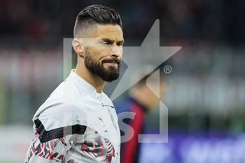 2022-04-04 - Olivier Giroud of AC Milan looks on during the Serie A 2021/22 football match between AC Milan and Bologna FC at Giuseppe Meazza Stadium, Milan, Italy on April 04, 2022 - AC MILAN VS BOLOGNA FC - ITALIAN SERIE A - SOCCER