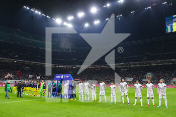 2022-04-04 - AC Milan players and Bologna FC players during the Serie A 2021/22 football match between AC Milan and Bologna FC at Giuseppe Meazza Stadium, Milan, Italy on April 04, 2022 - AC MILAN VS BOLOGNA FC - ITALIAN SERIE A - SOCCER