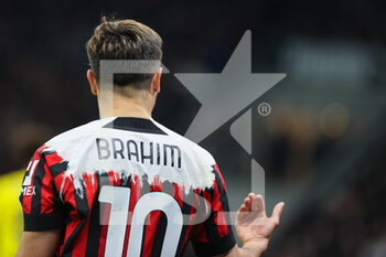 2022-04-04 - Brahim Diaz of AC Milan with AC Milan new jersey during the Serie A 2021/22 football match between AC Milan and Bologna FC at Giuseppe Meazza Stadium, Milan, Italy on April 04, 2022 - AC MILAN VS BOLOGNA FC - ITALIAN SERIE A - SOCCER