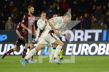2022-04-02 - Andrea Belotti ( Torino Football Club) rejoices after the goal during the Serie A 2021/22 match between US Salernitana 1919 and Torino Football Club at Arechi Stadium, I - US SALERNITANA VS TORINO FC - ITALIAN SERIE A - SOCCER