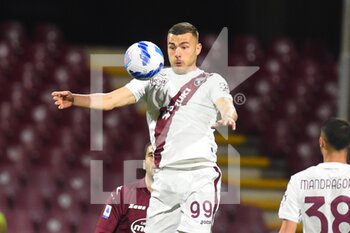 2022-04-02 - Alessandro Buongiorno ( Torino Football Club) in action during the Serie A 2021/22 match between US Salernitana 1919 and Torino Football Club at Arechi Stadium, I - US SALERNITANA VS TORINO FC - ITALIAN SERIE A - SOCCER