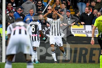 2022-04-03 - Cagliari's Balde Diao Keita celebrates after scoring a goal 2-1 - UDINESE CALCIO VS CAGLIARI CALCIO - ITALIAN SERIE A - SOCCER