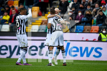 2022-04-03 - Udinese's Beto Betuncal celebrates after scoring a goal 3-1 - UDINESE CALCIO VS CAGLIARI CALCIO - ITALIAN SERIE A - SOCCER