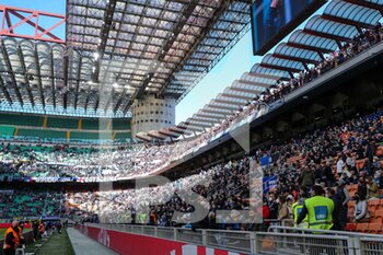 2022-04-09 - A general view inside the stadium during the Serie A 2021/22 football match between FC Internazionale and Hellas Verona FC at Giuseppe Meazza Stadium, Milan, Italy on April 09, 2022 - INTER - FC INTERNAZIONALE VS HELLAS VERONA FC - ITALIAN SERIE A - SOCCER