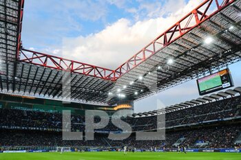 2022-04-09 - A general view inside the stadium during the Serie A 2021/22 football match between FC Internazionale and Hellas Verona FC at Giuseppe Meazza Stadium, Milan, Italy on April 09, 2022 - INTER - FC INTERNAZIONALE VS HELLAS VERONA FC - ITALIAN SERIE A - SOCCER