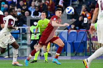 2022-04-10 - Stephan El Shaarawy (AS Roma) during the  Italian Football Championship League A 2021/2022 match between AS Roma vs US Salernitana at the Olimpic Stadium in Rome  on 10 April 2022. - AS ROMA VS US SALERNITANA - ITALIAN SERIE A - SOCCER