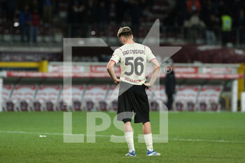 2022-04-10 - Alexis Saelemaekers (AC Milan) disappointed - TORINO FC VS AC MILAN - ITALIAN SERIE A - SOCCER