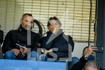 2022-04-10 - Filippo Inzaghi on the grandstand - VENEZIA FC VS UDINESE CALCIO - ITALIAN SERIE A - SOCCER