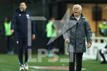 2022-04-18 - Gian Piero Gasperini (Atalanta BC) shouts - ATALANTA BC VS HELLAS VERONA FC - ITALIAN SERIE A - SOCCER