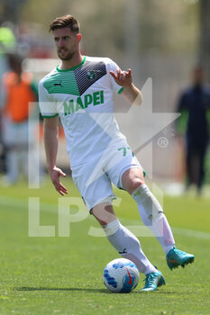 2022-04-16 - Giorgos Kyriakopoulos of US SASSUOLO in action during the Serie A match between Cagliari Calcio and US Sassuolo at Unipol Domus on April 16, 2022 in Cagliari, Italy. - CAGLIARI CALCIO VS US SASSUOLO - ITALIAN SERIE A - SOCCER