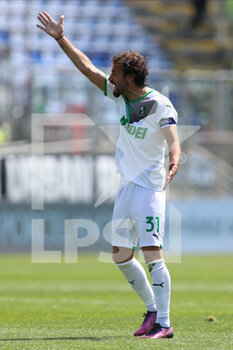 2022-04-16 - Gian Marco Ferrari of US SASSUOLO reacts during the Serie A match between Cagliari Calcio and US Sassuolo at Unipol Domus on April 16, 2022 in Cagliari, Italy. - CAGLIARI CALCIO VS US SASSUOLO - ITALIAN SERIE A - SOCCER