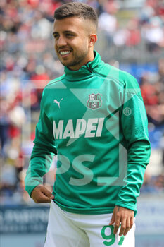 2022-04-16 - Matheus Henrique of US SASSUOLO smiles during the Serie A match between Cagliari Calcio and US Sassuolo at Unipol Domus on April 16, 2022 in Cagliari, Italy. - CAGLIARI CALCIO VS US SASSUOLO - ITALIAN SERIE A - SOCCER
