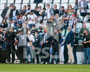 2022-04-16 - Andrea Agnelli president of the Juventus FC and Pavel Nedved former Juventus FC player and Vice President of the club during the Italian Serie A football match between Juventus FC and Bologna on April 16, 2022 at Allianz Stadium in Turin, Italy - JUVENTUS FC VS BOLOGNA FC - ITALIAN SERIE A - SOCCER
