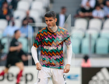 2022-04-16 - Alvaro Morata of Juventus Fc during the Italian Serie A football match between Juventus FC and Bologna on April 16, 2022 at Allianz Stadium in Turin, Italy - JUVENTUS FC VS BOLOGNA FC - ITALIAN SERIE A - SOCCER