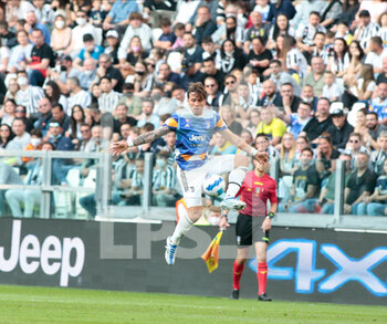 2022-04-16 - Luca Pellegrini of Juventus Fc during the Italian Serie A football match between Juventus FC and Bologna on April 16, 2022 at Allianz Stadium in Turin, Italy - JUVENTUS FC VS BOLOGNA FC - ITALIAN SERIE A - SOCCER