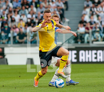 2022-04-16 - Marko Arnautovic of Bologna during the Italian Serie A football match between Juventus FC and Bologna on April 16, 2022 at Allianz Stadium in Turin, Italy - JUVENTUS FC VS BOLOGNA FC - ITALIAN SERIE A - SOCCER