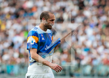 2022-04-16 - Giorgio Chiellini of Juventus Fc during the Italian Serie A football match between Juventus FC and Bologna on April 16, 2022 at Allianz Stadium in Turin, Italy - JUVENTUS FC VS BOLOGNA FC - ITALIAN SERIE A - SOCCER