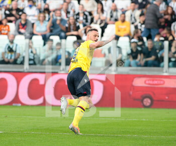 2022-04-16 - Marko Arnautovic of Bologna after scoring a goal during the Italian Serie A football match between Juventus FC and Bologna on April 16, 2022 at Allianz Stadium in Turin, Italy - JUVENTUS FC VS BOLOGNA FC - ITALIAN SERIE A - SOCCER