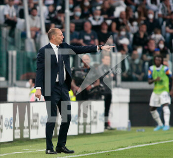 2022-04-16 - Coach Massimiliano Allegri of Juventus Fc during the Italian Serie A football match between Juventus FC and Bologna on April 16, 2022 at Allianz Stadium in Turin, Italy - JUVENTUS FC VS BOLOGNA FC - ITALIAN SERIE A - SOCCER