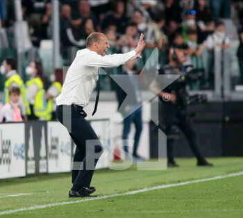 2022-04-16 - Coach Massimiliano Allegri of Juventus Fc during the Italian Serie A football match between Juventus FC and Bologna on April 16, 2022 at Allianz Stadium in Turin, Italy - JUVENTUS FC VS BOLOGNA FC - ITALIAN SERIE A - SOCCER