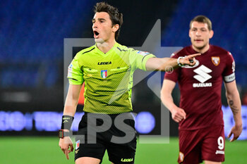 2022-04-16 - Alessandro Prontera referee during the Italian Football Championship League A 2021/2022 match between SS Lazio vs torino FC at the Olimpic Stadium in Rome on 16 April 2022. - SS LAZIO VS TORINO FC - ITALIAN SERIE A - SOCCER