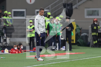 2022-04-15 - Alexander Blessin Head Coach of Genoa CFC during the Serie A 2021/22 football match between AC Milan and Genoa CFC at Giuseppe Meazza Stadium, Milan, Italy on April 15, 2022 - AC MILAN VS GENOA CFC - ITALIAN SERIE A - SOCCER