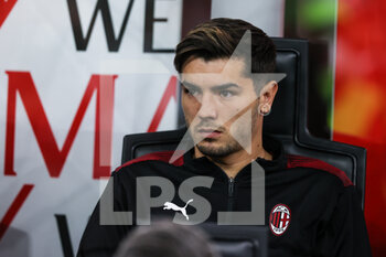 2022-04-15 - Brahim Diaz of AC Milan in the bench during the Serie A 2021/22 football match between AC Milan and Genoa CFC at Giuseppe Meazza Stadium, Milan, Italy on April 15, 2022 - AC MILAN VS GENOA CFC - ITALIAN SERIE A - SOCCER