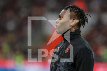 2022-04-15 - Rafael Leao of AC Milan looks on during the Serie A 2021/22 football match between AC Milan and Genoa CFC at Giuseppe Meazza Stadium, Milan, Italy on April 15, 2022 - AC MILAN VS GENOA CFC - ITALIAN SERIE A - SOCCER
