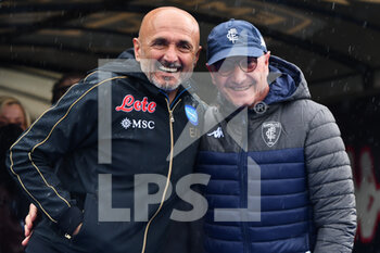 2022-04-24 - Luciano Spalletti (Head Coach of SSC Napoli) and Aurelio Andreazzoli (Head Coach of Empoli FC) - EMPOLI FC VS SSC NAPOLI - ITALIAN SERIE A - SOCCER