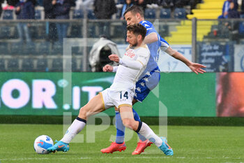 2022-04-24 - Dries Mertens (SSC N apoli) and Valerio Verre (Empoli FC) - EMPOLI FC VS SSC NAPOLI - ITALIAN SERIE A - SOCCER