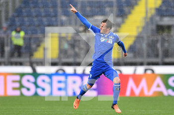 2022-04-24 - Liam Henderson (Empoli FC) celebrates after scoring a goal - EMPOLI FC VS SSC NAPOLI - ITALIAN SERIE A - SOCCER