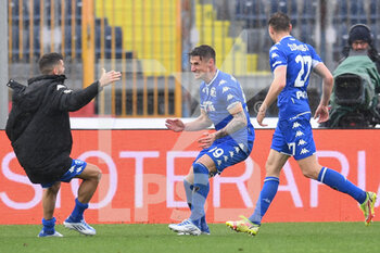 2022-04-24 - Andrea Pinamonti (Empoli FC) celebrates after scoring a goal - EMPOLI FC VS SSC NAPOLI - ITALIAN SERIE A - SOCCER