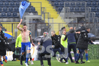 2022-04-24 - Andrea Pinamonti (Empoli FC) celebrates after scoring a goal - EMPOLI FC VS SSC NAPOLI - ITALIAN SERIE A - SOCCER