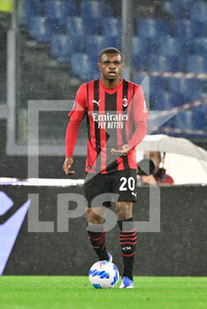 2022-04-24 - Pierre Kalulu (AC Milan) during the Italian Football Championship League A 2021/2022 match between SS Lazio vs AC Milan at the Olimpic Stadium in Rome on 24 April 2022. - SS LAZIO VS AC MILAN - ITALIAN SERIE A - SOCCER