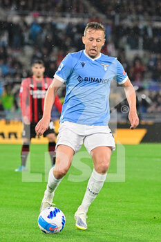 2022-04-24 - Lucas Leiva (SS Lazio) during the Italian Football Championship League A 2021/2022 match between SS Lazio vs AC Milan at the Olimpic Stadium in Rome on 24 April 2022. - SS LAZIO VS AC MILAN - ITALIAN SERIE A - SOCCER