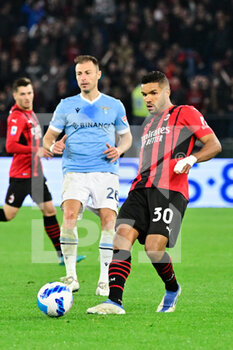 2022-04-24 - Junior Messias (AC Milan) during the Italian Football Championship League A 2021/2022 match between SS Lazio vs AC Milan at the Olimpic Stadium in Rome on 24 April 2022. - SS LAZIO VS AC MILAN - ITALIAN SERIE A - SOCCER