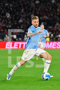 2022-04-24 - Ciro Immobile (SS Lazio) during the Italian Football Championship League A 2021/2022 match between SS Lazio vs AC Milan at the Olimpic Stadium in Rome on 24 April 2022. - SS LAZIO VS AC MILAN - ITALIAN SERIE A - SOCCER