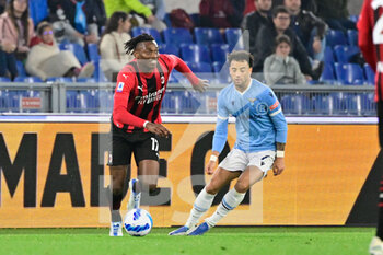 2022-04-24 - Rafael Leao (AC Milan) during the Italian Football Championship League A 2021/2022 match between SS Lazio vs AC Milan at the Olimpic Stadium in Rome on 24 April 2022. - SS LAZIO VS AC MILAN - ITALIAN SERIE A - SOCCER