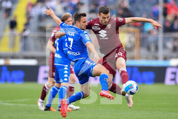 2022-05-01 - Valerio Verre (Empoli FC) and Alessandro Buongiorno (Torino FC) - EMPOLI FC VS TORINO FC - ITALIAN SERIE A - SOCCER
