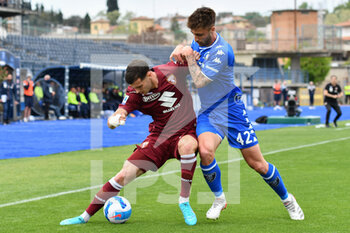 2022-05-01 - Mattia Viti (Empoli FC) and Pietro Pellegri (Torino FC) - EMPOLI FC VS TORINO FC - ITALIAN SERIE A - SOCCER