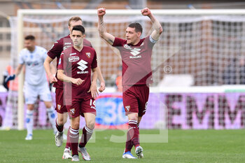 2022-05-01 - Andrea Belotti (Torino FC) celebrates after scoring a goal - EMPOLI FC VS TORINO FC - ITALIAN SERIE A - SOCCER