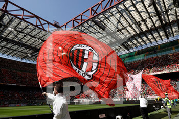 2022-05-01 - AC Milan flag  - AC MILAN VS ACF FIORENTINA - ITALIAN SERIE A - SOCCER