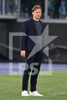 2022-05-01 - Emilio De Leo coach (Bologna FC) during the Italian Football Championship League A 2021/2022 match between AS Roma vs Bologna FC at the Olimpic Stadium in Rome  on 01 May 2022. - AS ROMA VS BOLOGNA FC - ITALIAN SERIE A - SOCCER