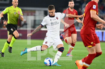 2022-05-01 - Nicolas Dominguez (Bologna FC) during the Italian Football Championship League A 2021/2022 match between AS Roma vs Bologna FC at the Olimpic Stadium in Rome  on 01 May 2022. - AS ROMA VS BOLOGNA FC - ITALIAN SERIE A - SOCCER