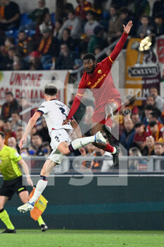 2022-05-01 - Ainsley Maitland-Niles (AS Roma) during the Italian Football Championship League A 2021/2022 match between AS Roma vs Bologna FC at the Olimpic Stadium in Rome  on 01 May 2022. - AS ROMA VS BOLOGNA FC - ITALIAN SERIE A - SOCCER